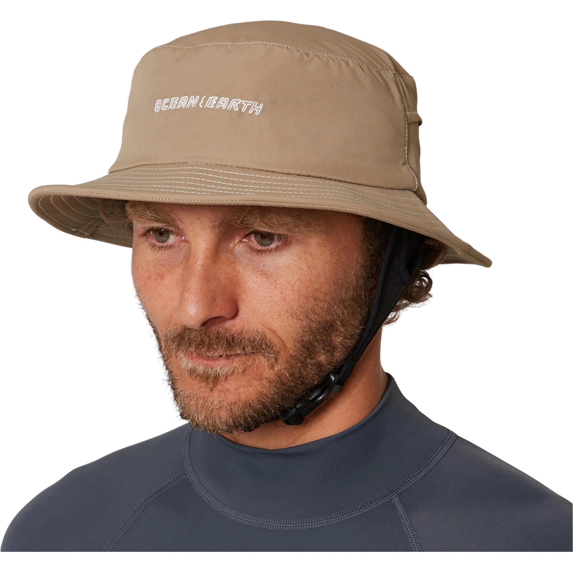2026 Ocean And Earth G-Land Soft Peak Surf Hat SMHA10STO - Stone